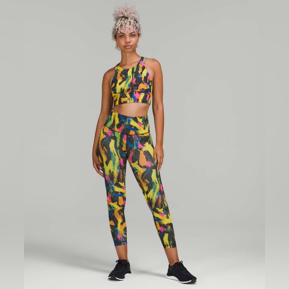 Lululemon Wunder Train high-rise Tight in Undertone Black Multi